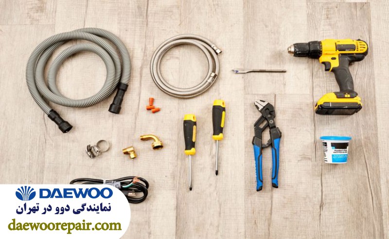 ابزار و وسایل مورد نیاز برای نصب ماشین ظرفشویی دوو 